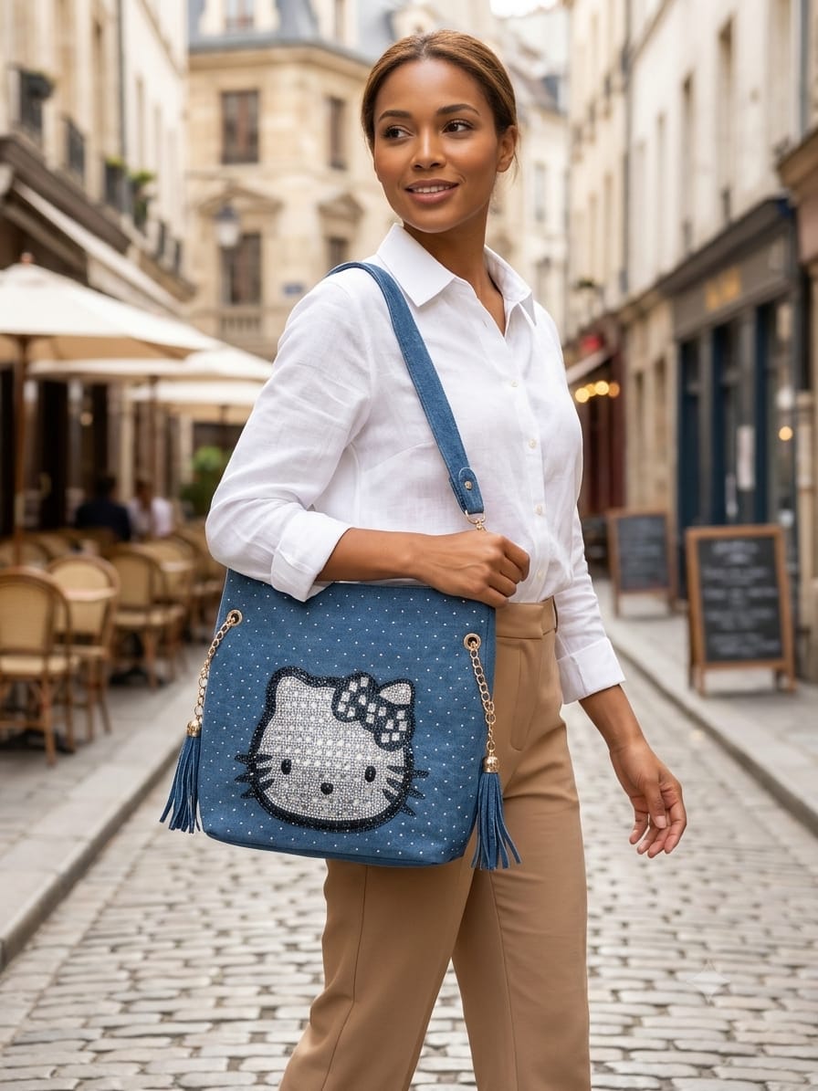 Denim Shoulder Bag