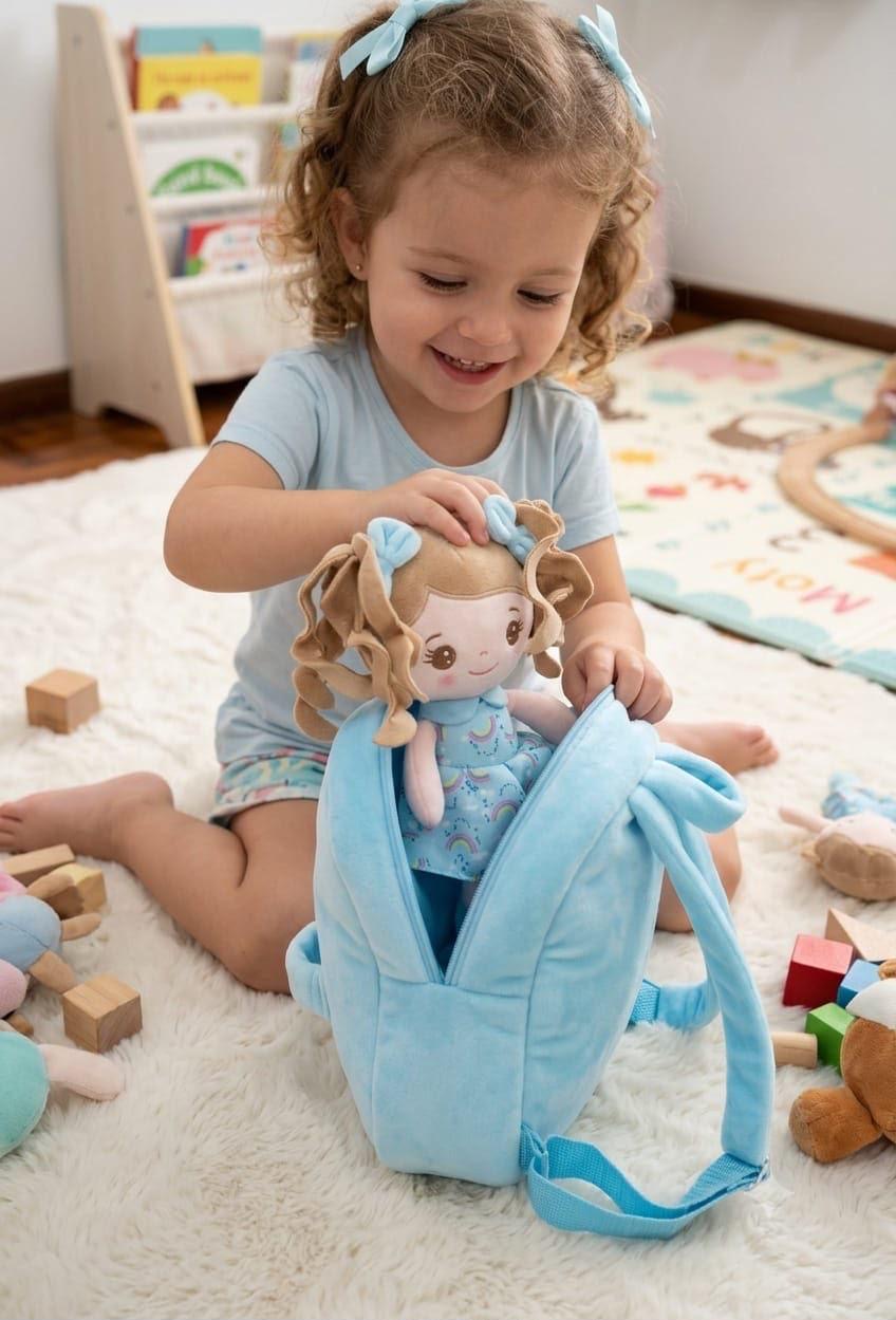 Kids doll character backpack (set of 2bags )