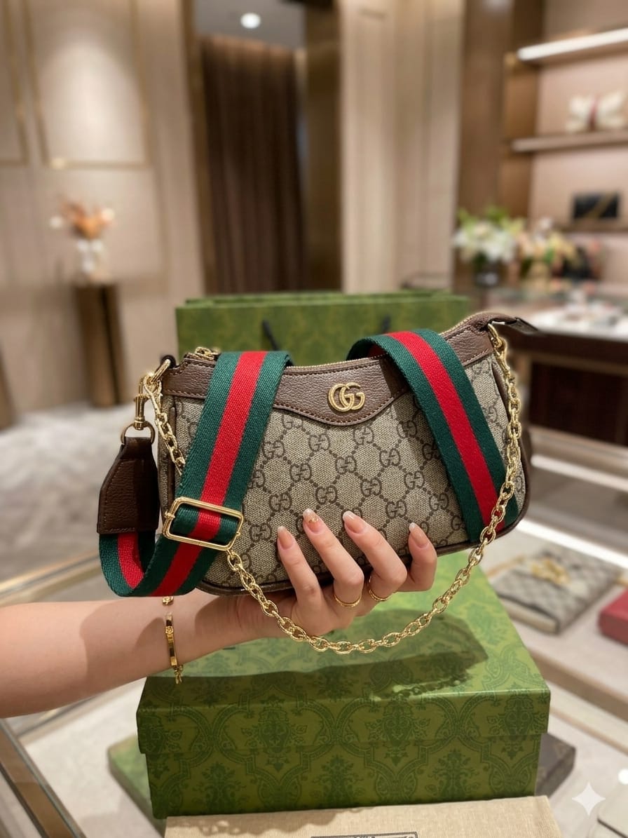 Guc Baguette Sling Bag – Luxury Designer Shoulder Bag