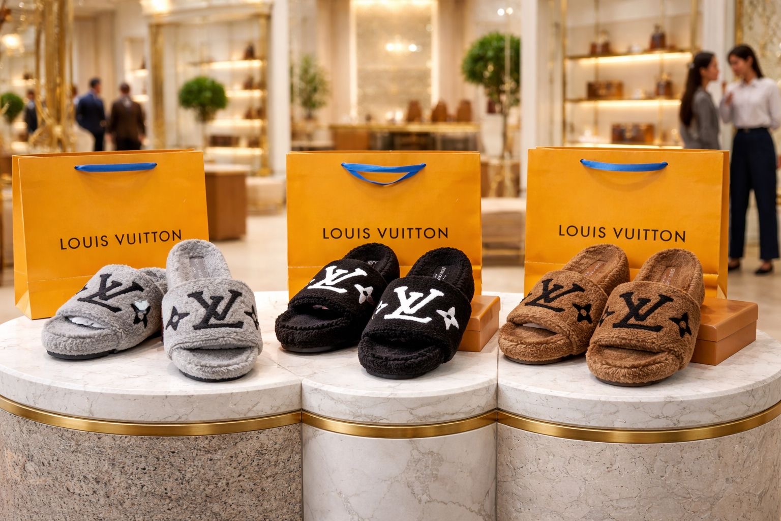 Luxury Lo Furry Slippers for Women