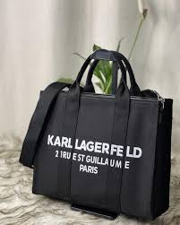 Luxury Kar  feld black canvas tote top quality for women