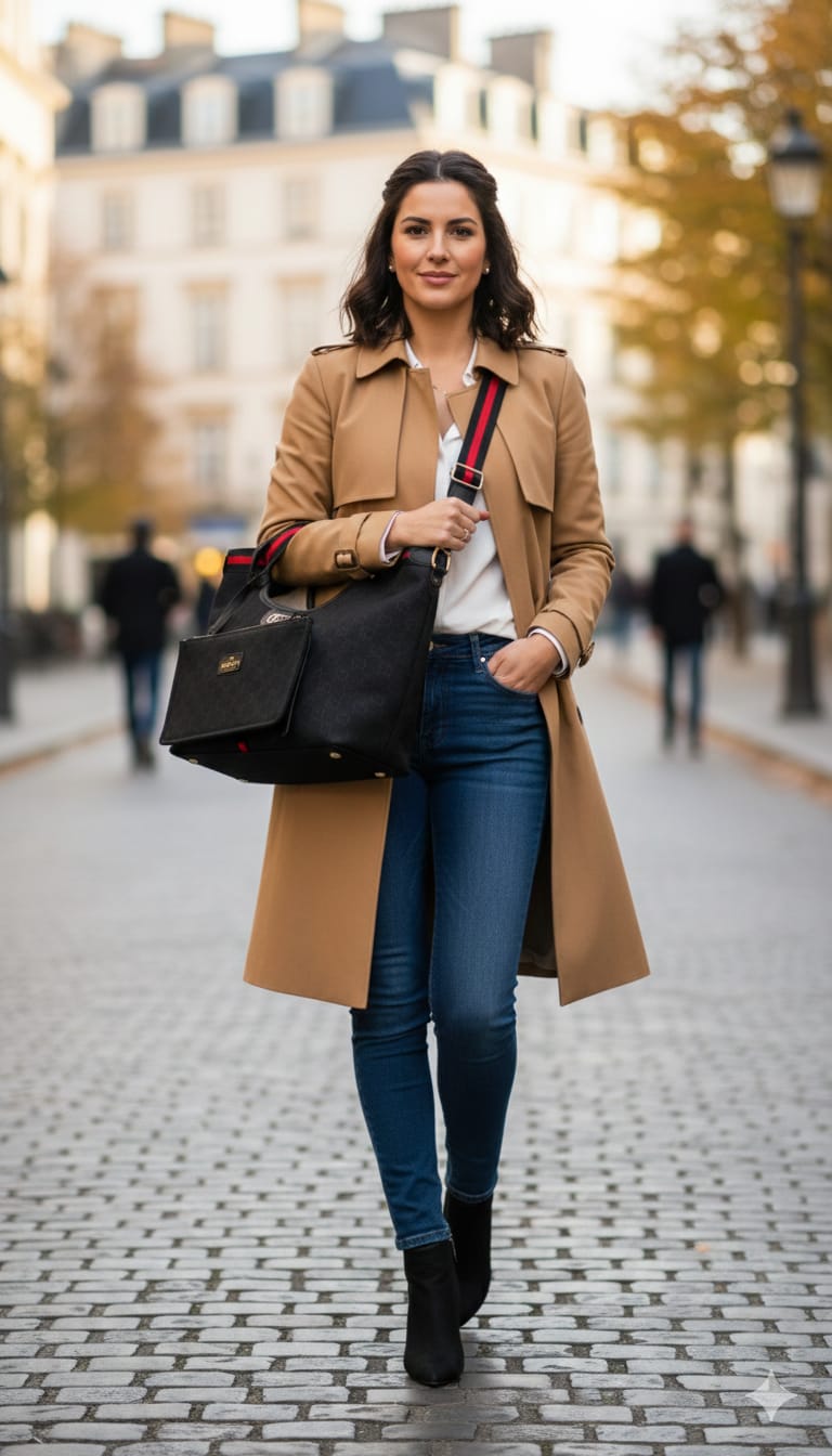 Luxury Guc tote with detachable pouch