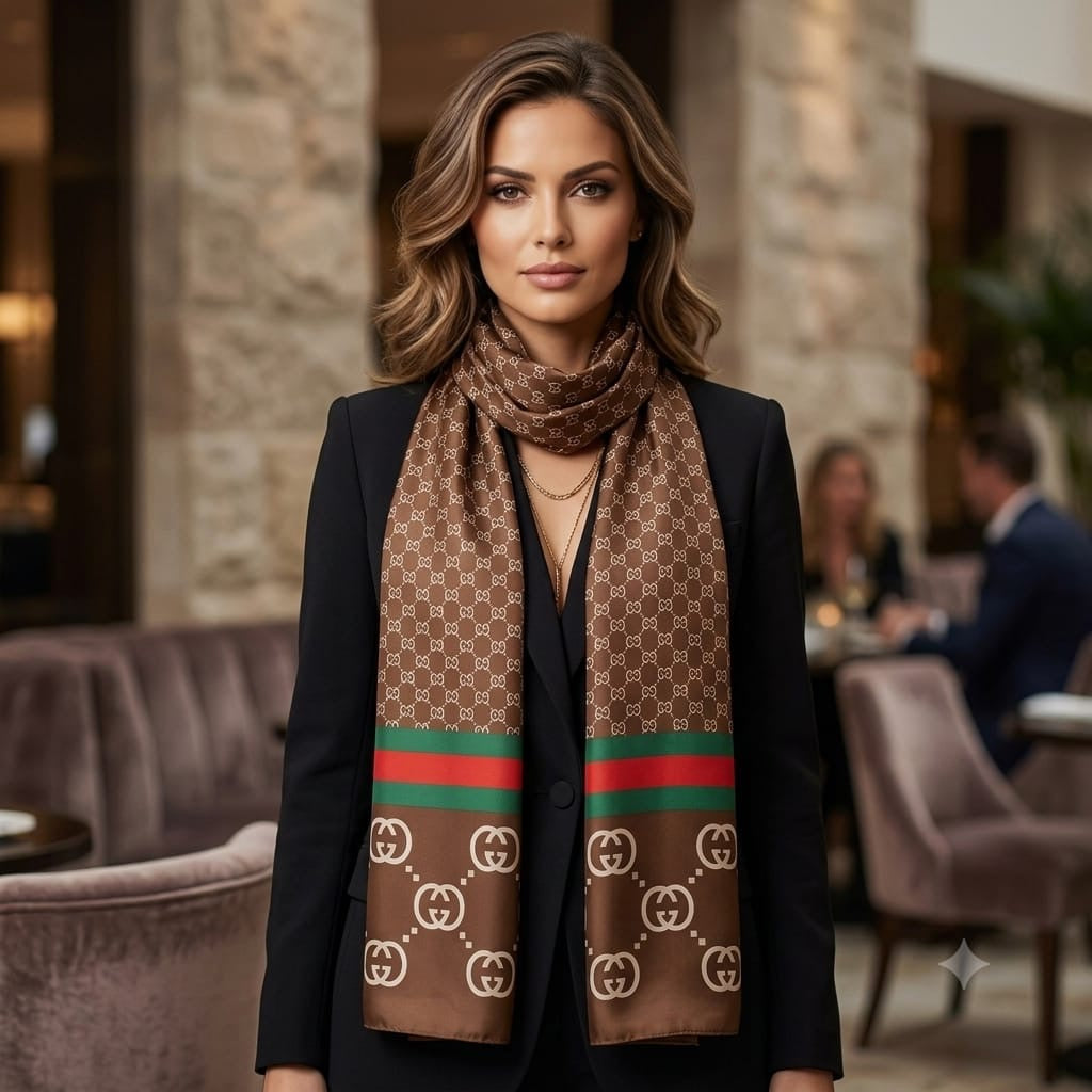 Luxury  Silk Stoles – Shiny Rectangular Summer stole