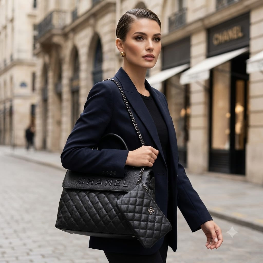 Luxury Quilted Bag With Wallet for Women