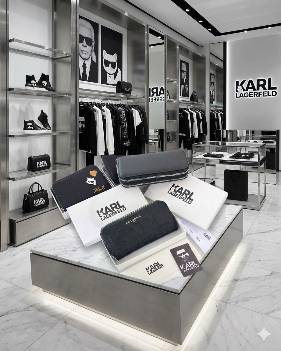 Luxury Kar Double Zip Long Wallet for women