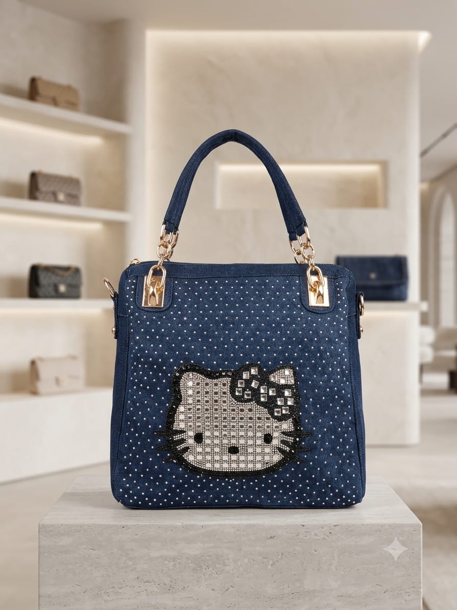Denim shoulder Bag
