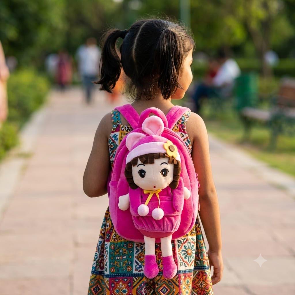 Kids doll character backpack (set of 2bags )