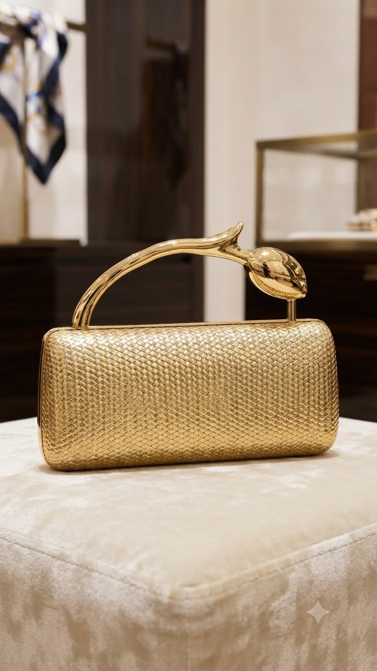 Premium lotus evening clutch for women
