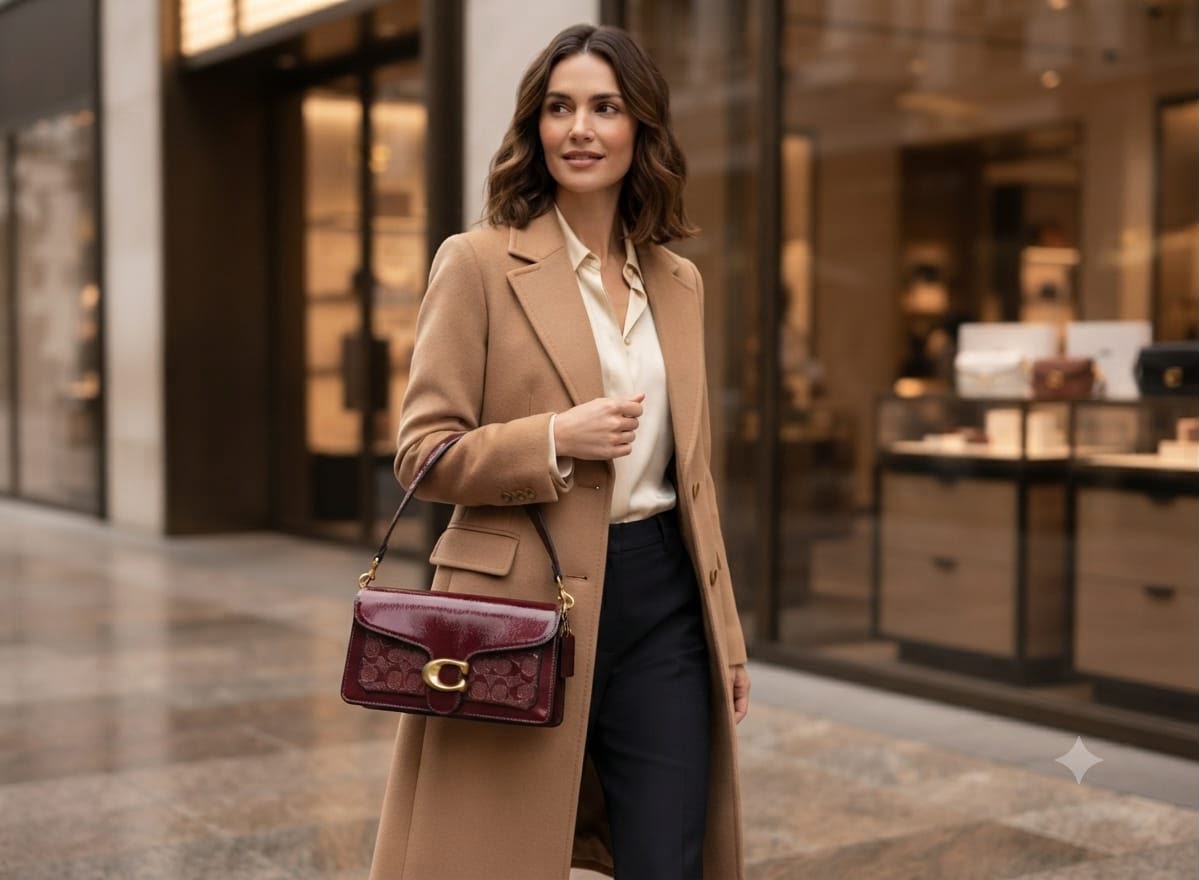 Luxury patent handbag for women