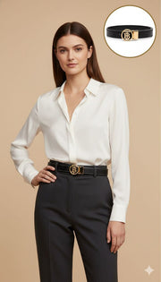 Luxury bur  slim  Belt for women