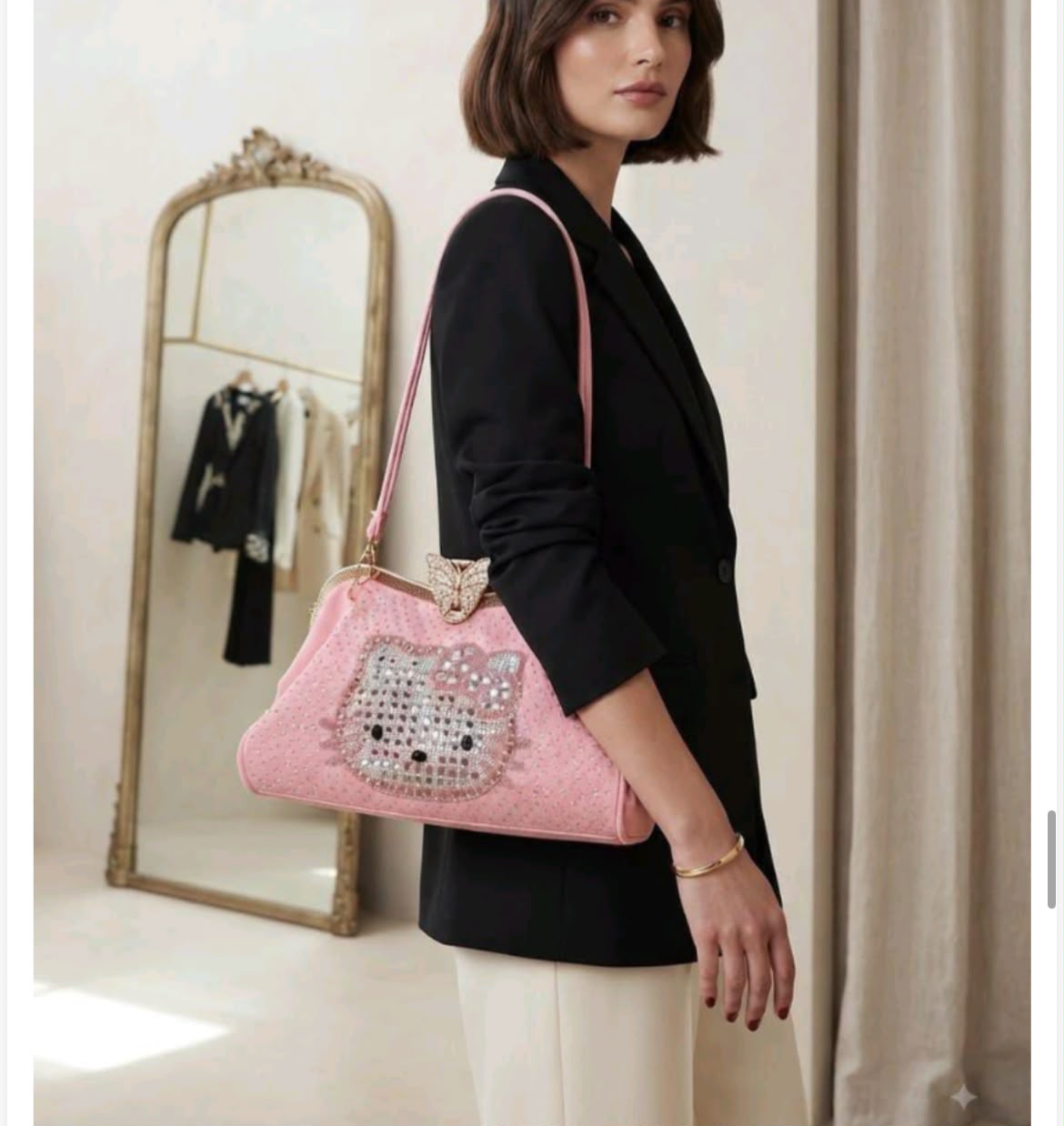 Denim Kitty Shoulder bag