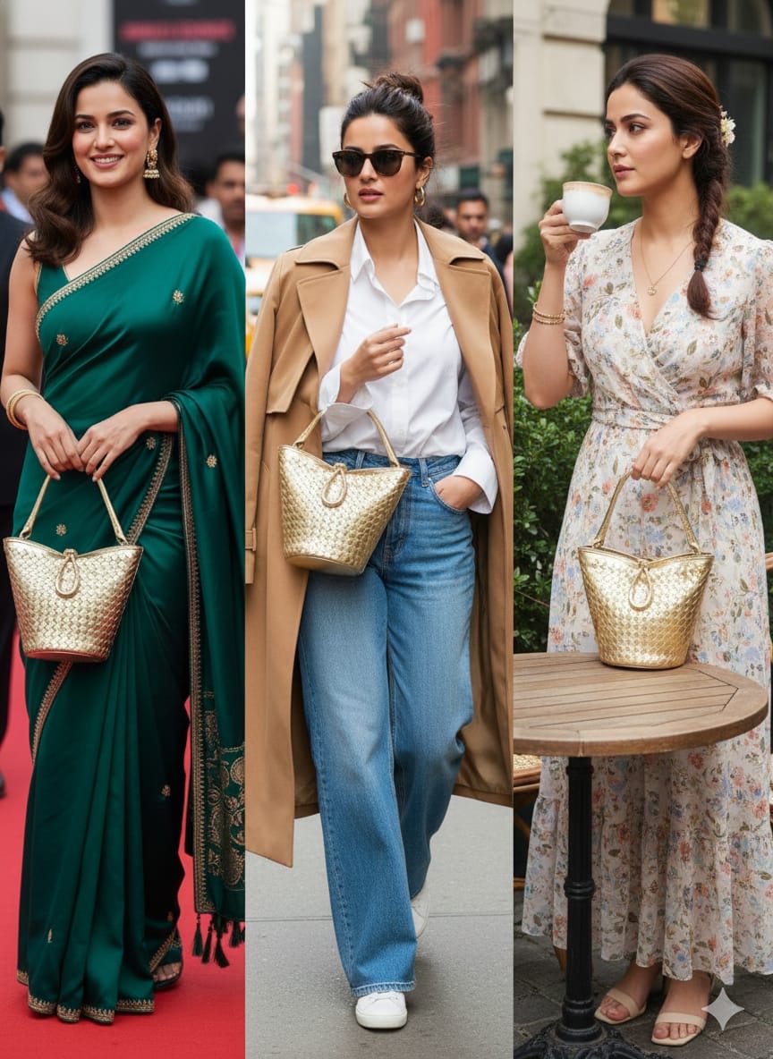 Luxury bott  Vene  Bucket Bag (Made in Italy)