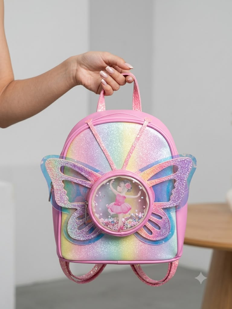 Ballerina bubble butterfly backpack