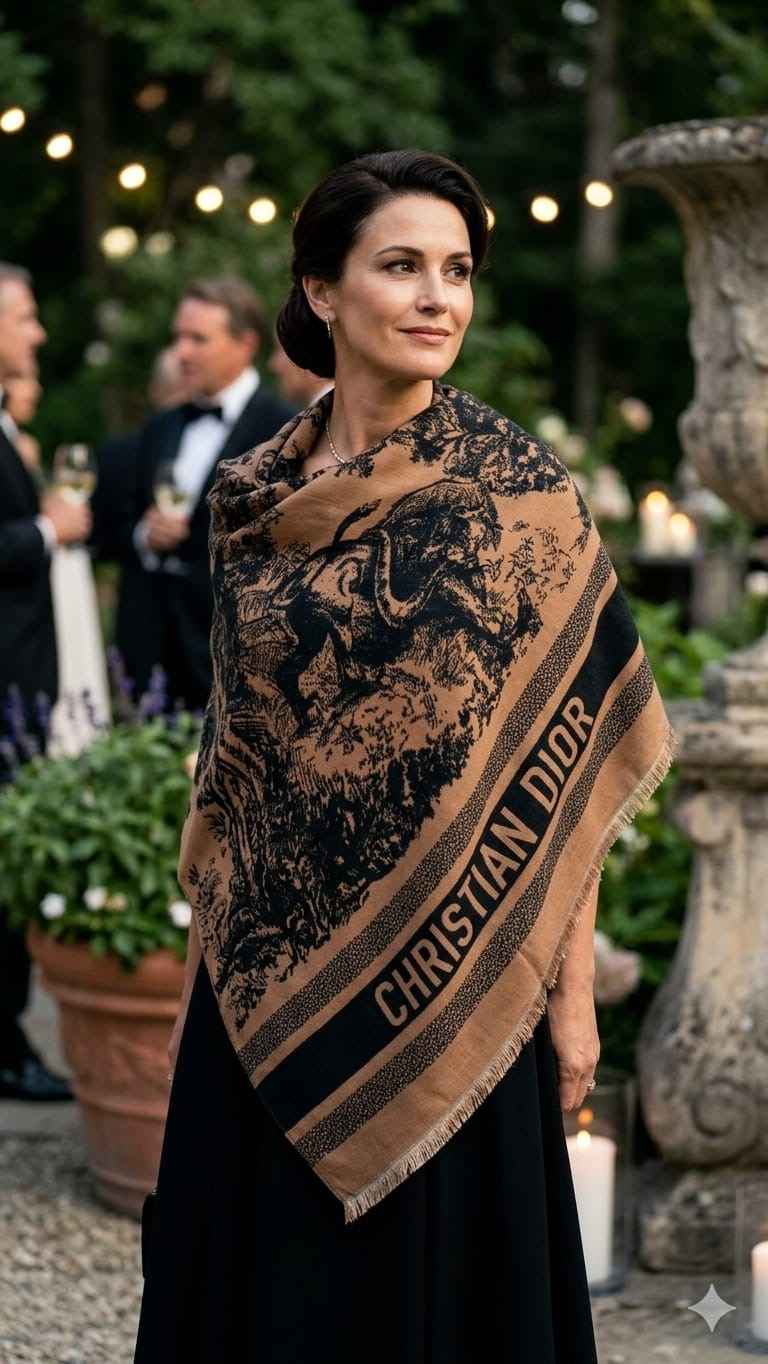 Luxury Christian Dior fully warm shawl