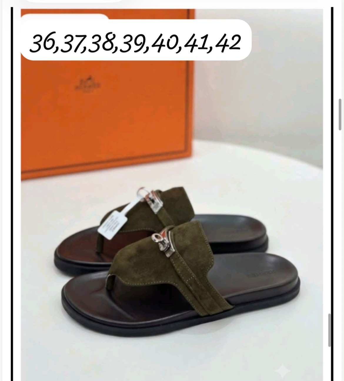 Luxury flat slippers
