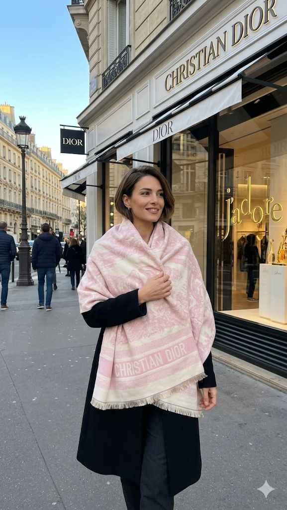 Luxury Christian Dior fully warm shawl
