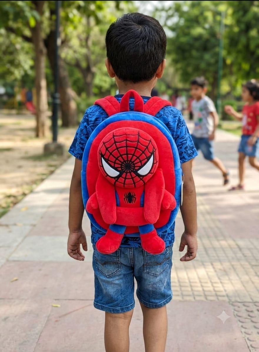 2 in 1 Spider-Man & batman plush backpack