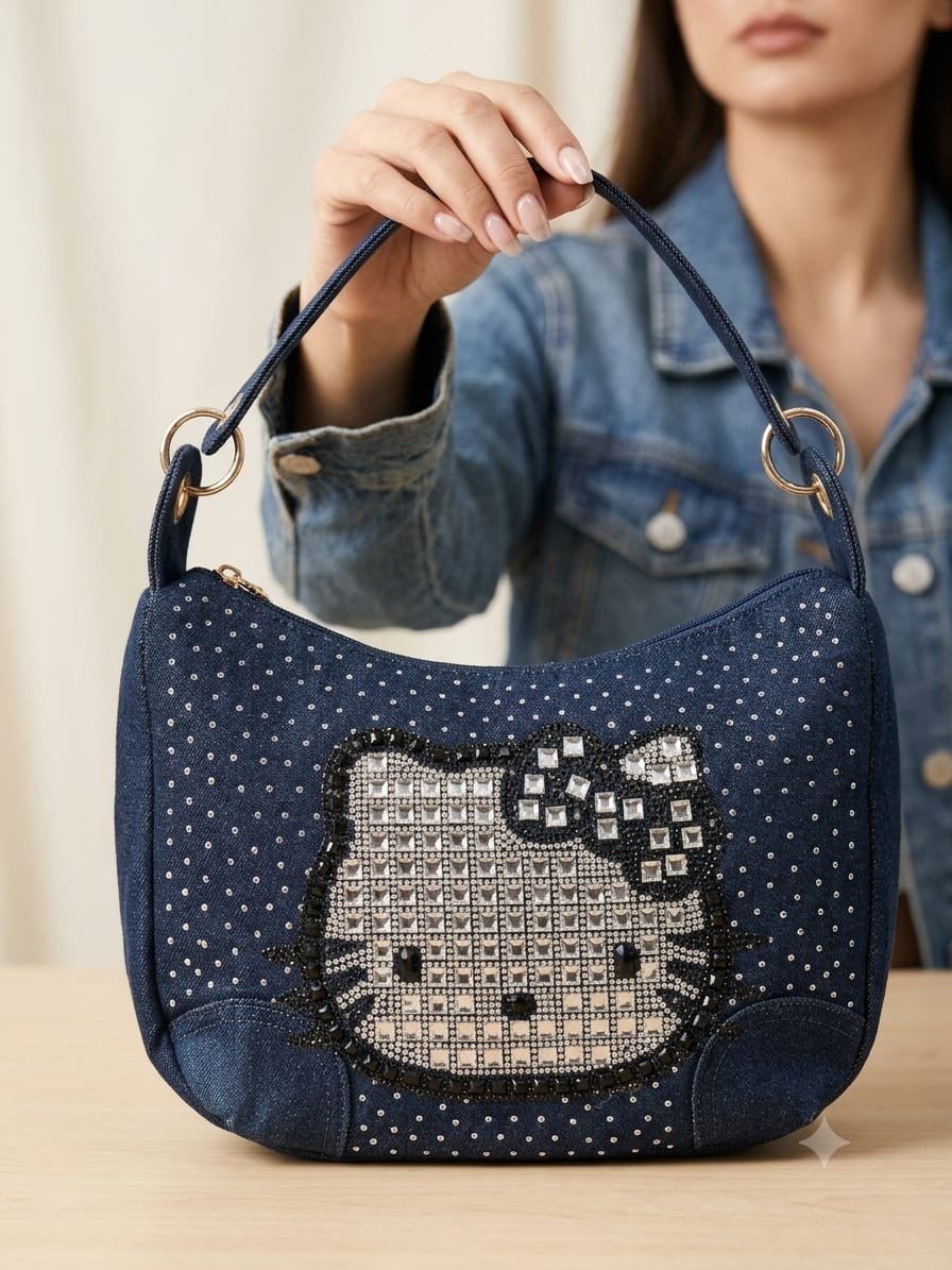 Denim Hobo Bag