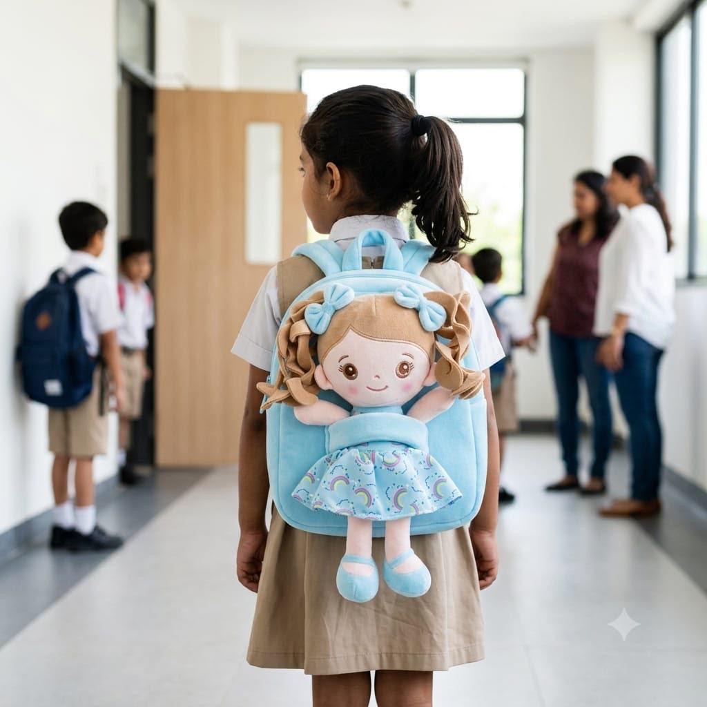 Kids doll character backpack (set of 2bags )