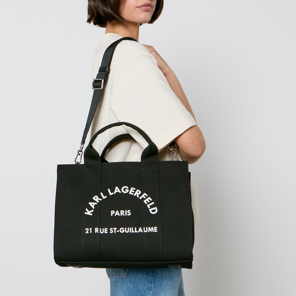 Luxury Kar  feld black canvas tote top quality for women