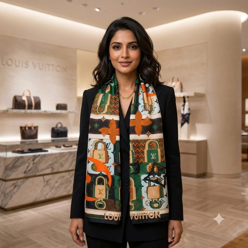 Luxury  Silk Stoles – Shiny Rectangular Summer stole