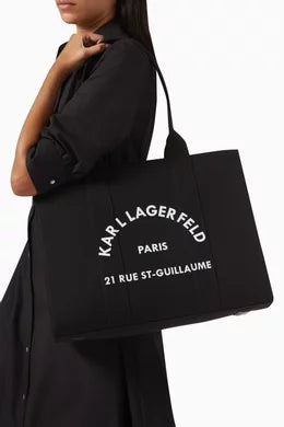 Luxury Kar  feld black canvas tote top quality for women