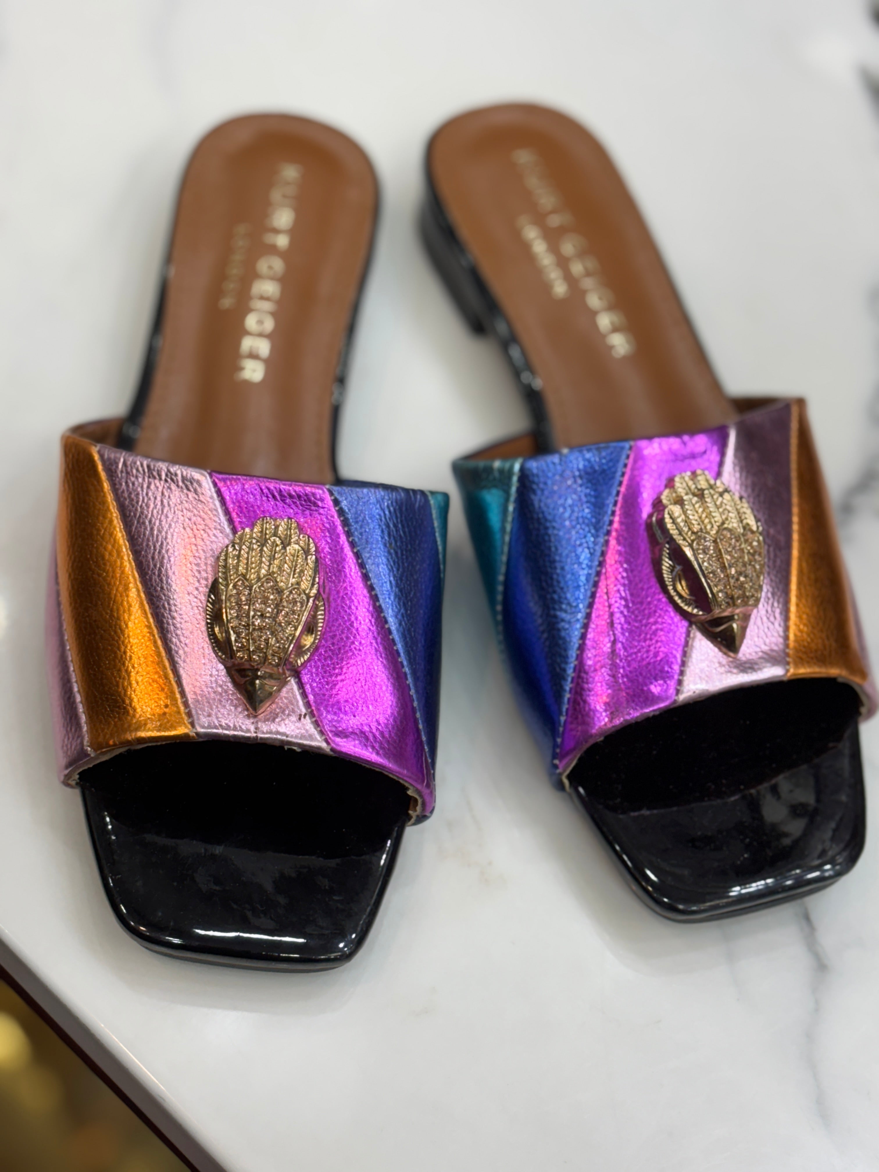 Luxury Kurt G Glossy block heel for women(2 cm heel)