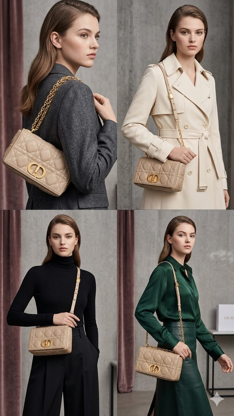 Luxury Chr  Dor Caro Bag for Women top notch quality
