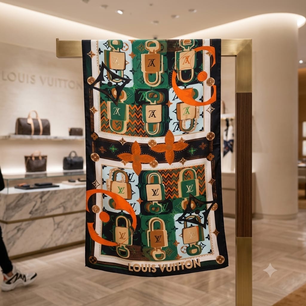 Luxury  Silk Stoles – Shiny Rectangular Summer stole