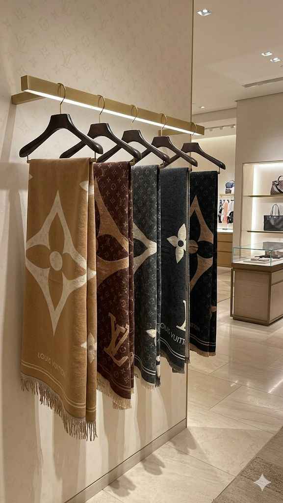 Luxury Louis Vuitton fully warm reversible shawl