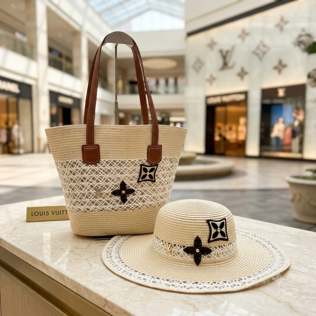 Louis Vuitton hat n bag combo