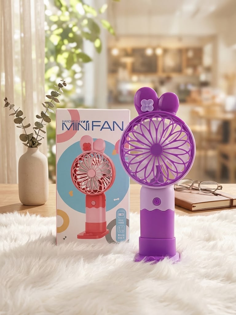 Portable mini RECHARGABLE fan (set of 5 fans )
