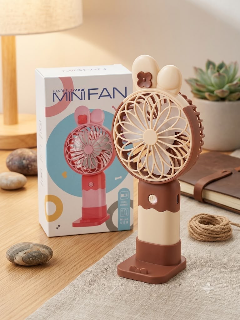 Portable mini RECHARGABLE fan (set of 5 fans )