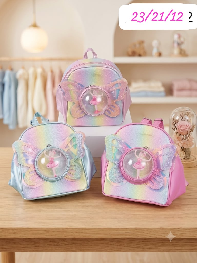 Ballerina bubble butterfly backpack