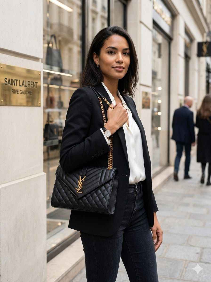 Luxury YSL Envelope Sling Bag for Women