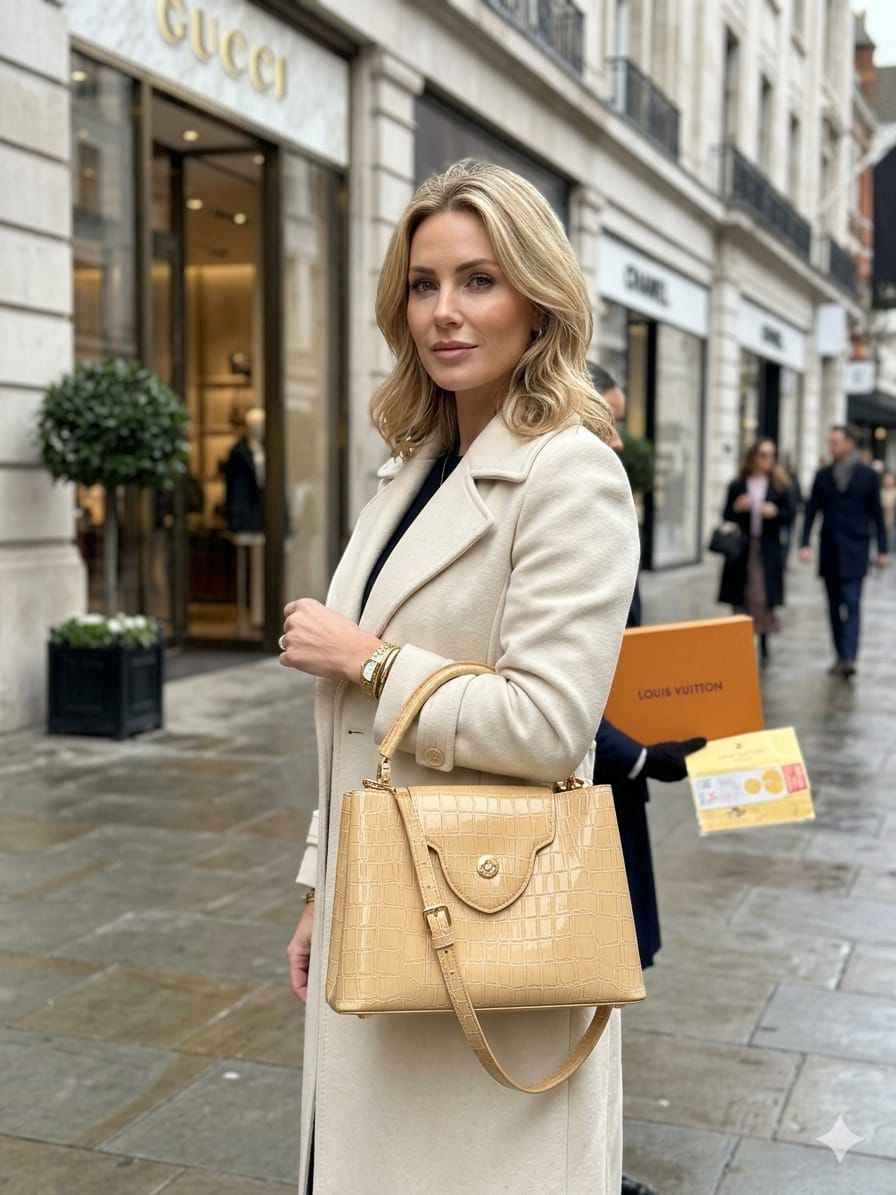 Luxury Louis Vuitton Croco Capucines Bag for Women
