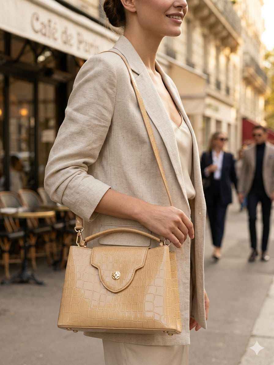 Luxury Louis Vuitton Croco Capucines Bag for Women