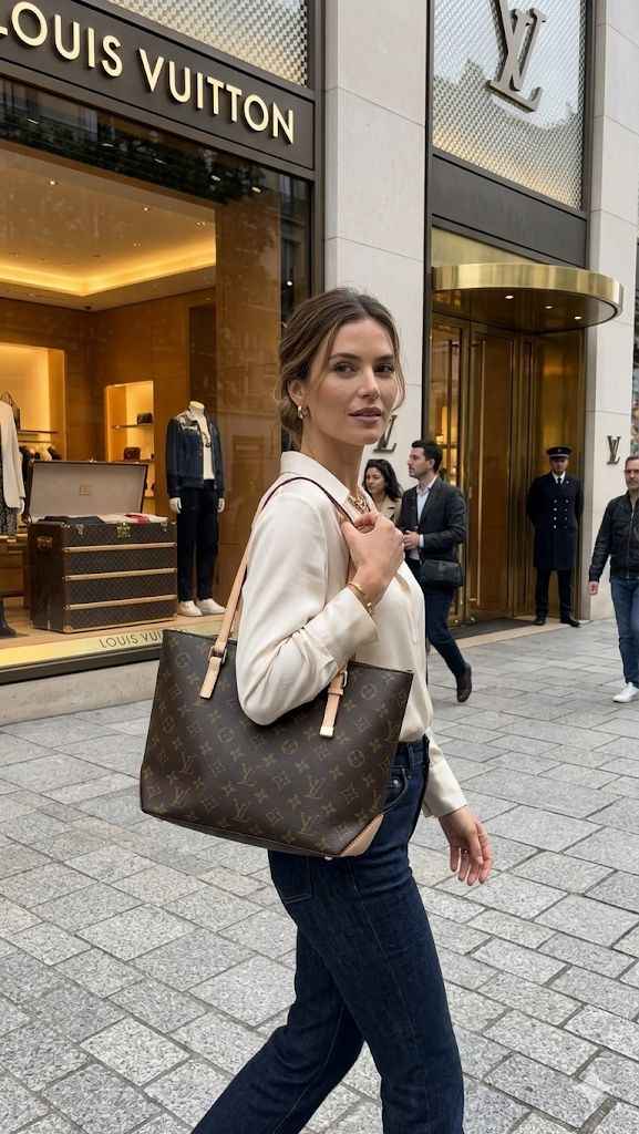 Luxury Louis Vuitton Piano Monogram Tote Bag