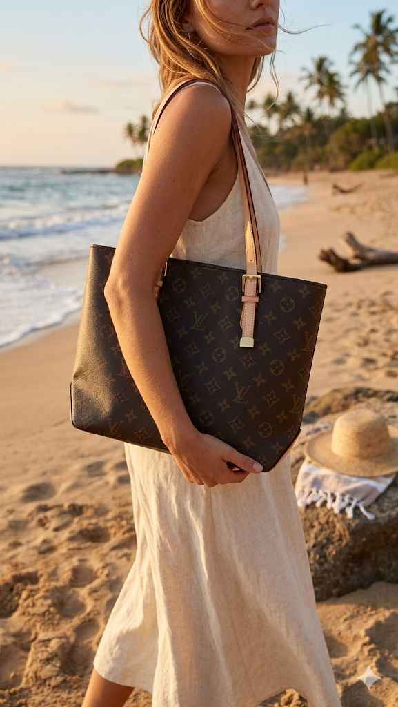 Luxury Louis Vuitton Piano Monogram Tote Bag
