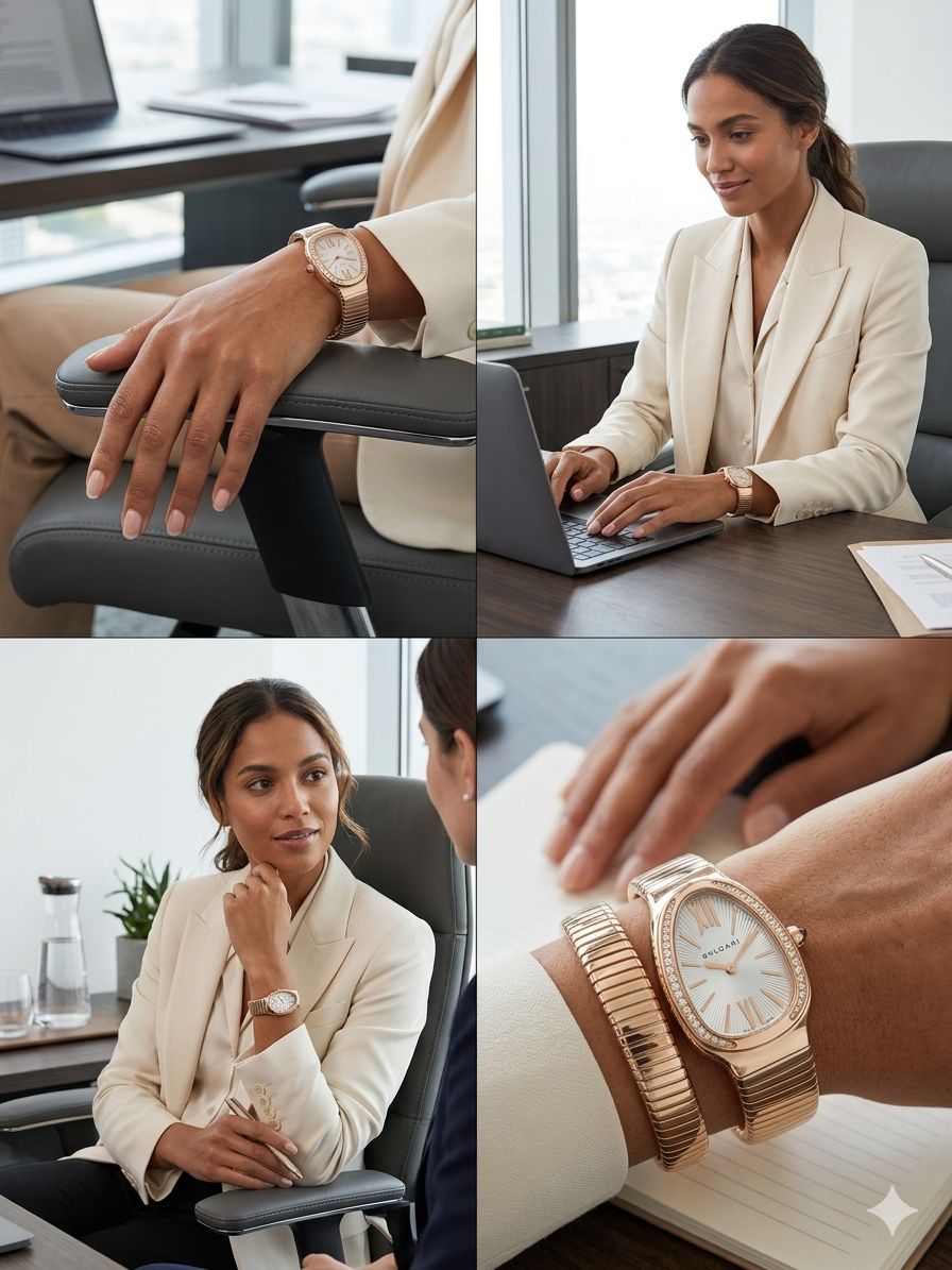 Bvl Snake Design Watch for Women