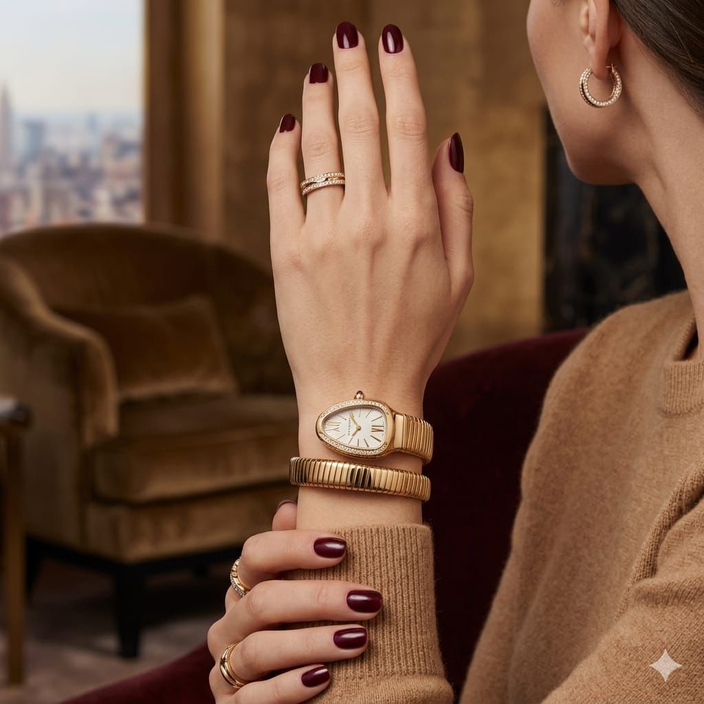 Bvl Snake Design Watch for Women