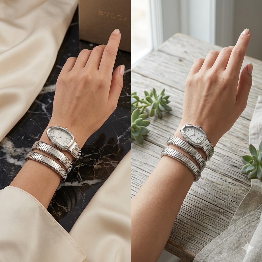 Bvl Snake Design Watch for Women