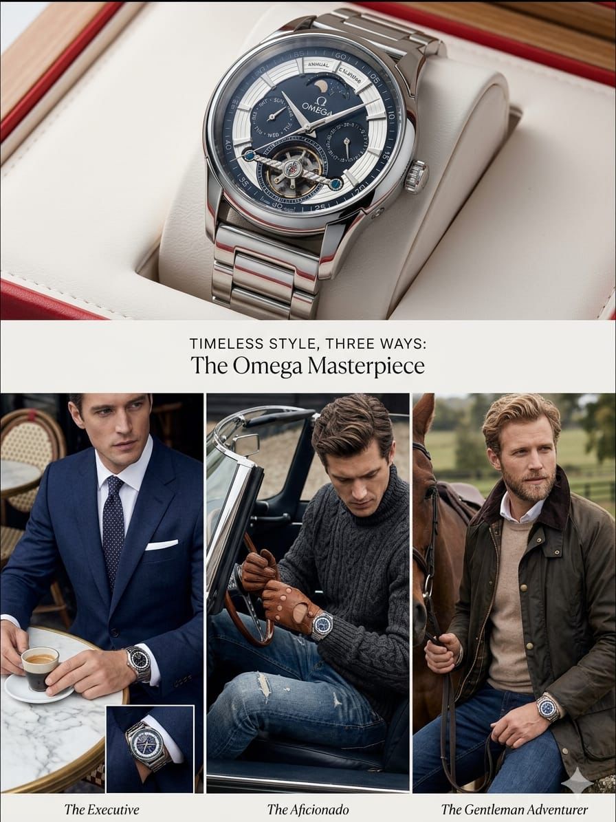 Omg Automatic Watch for Men – Luxury Self-Winding Wrist Watch