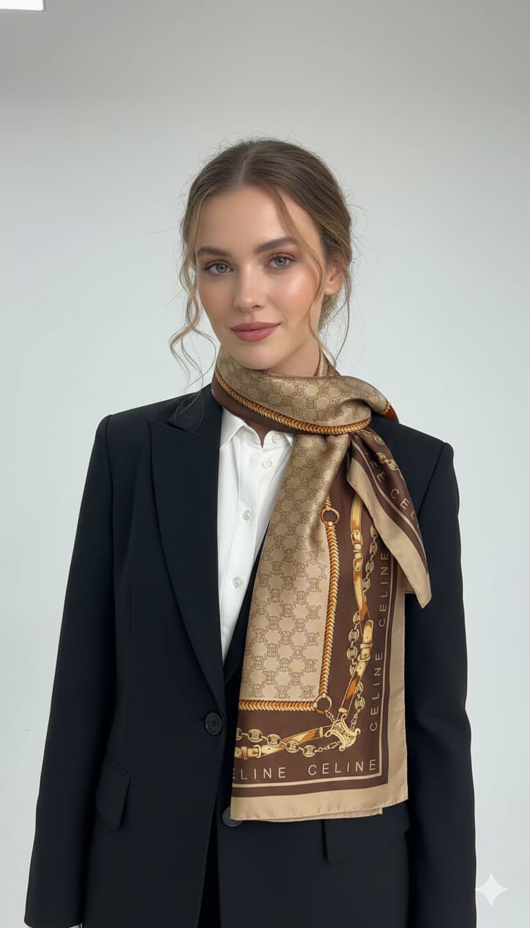 Cel Silk Stoles – Shiny Rectangular Summer Scarves