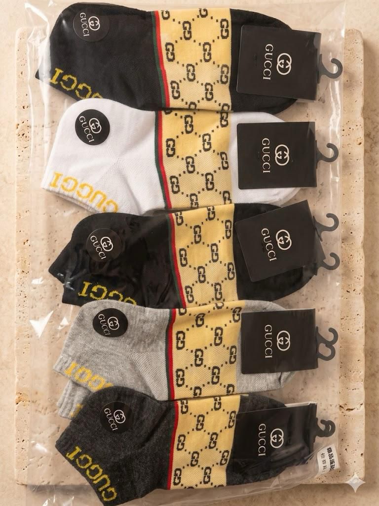 Guc Ankle Socks – Premium Mix Design Socks Set (Pack of 10 Pairs)