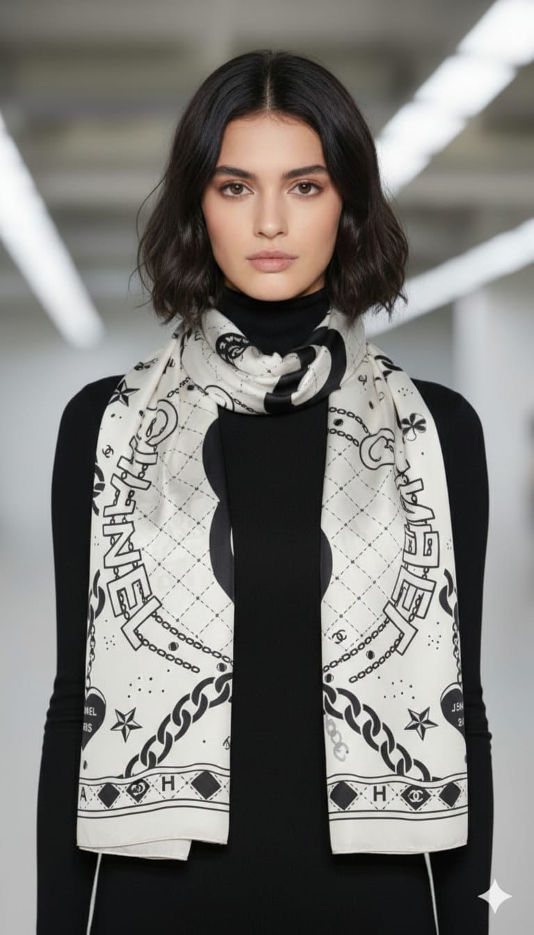 Chl Silk Stoles – Shiny Rectangular Summer Scarves