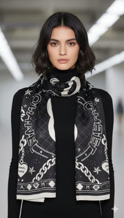 Chl Silk Stoles – Shiny Rectangular Summer Scarves