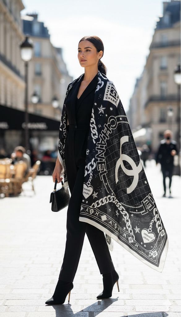 Chl Silk Stoles – Shiny Rectangular Summer Scarves