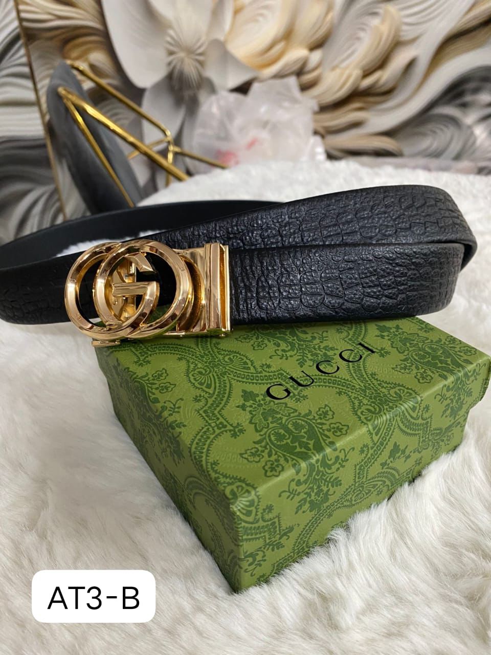 Guc Auto Lock Belt – Premium Leather Designer Belt