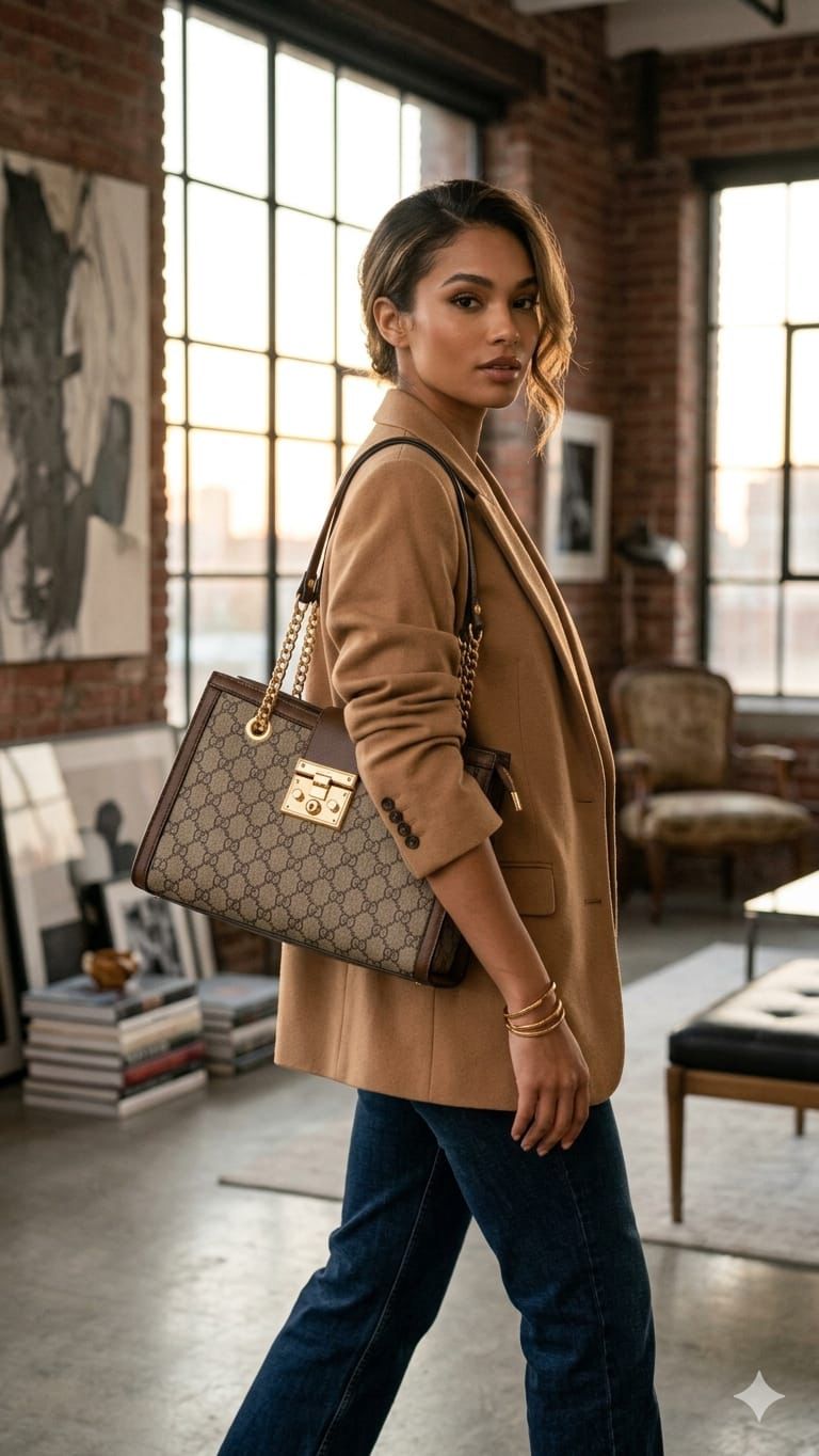 Guc Tote with Supreme Belt &amp; Chain – Premium Designer Handbag